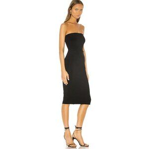 Norma KAMALI Dress Black XSMALL Strapless sheath midi